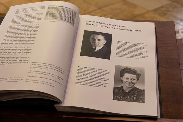 Franz Winklehner und Anna Strasser im Gedächtnisbuch OÖ. | Foto: Diözese Linz/Appenzeller