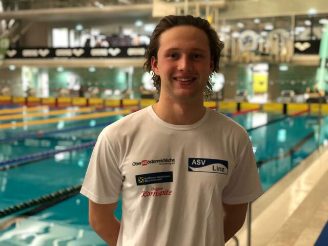 Neuzugang Simon Bucher präsentiert sich in bestechender Form, siegte über 50 und 100m Schmettering, löste 2x das EM-Ticket und stellte neue OÖ-Rekorde auf. | Foto: Daniel Wartner
