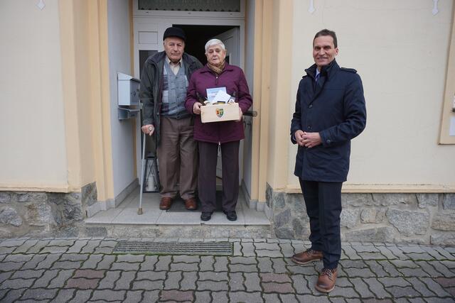 Josef und Helene Keck und BGM Josef Kerbl | Foto: Gemeinde Fallbach
