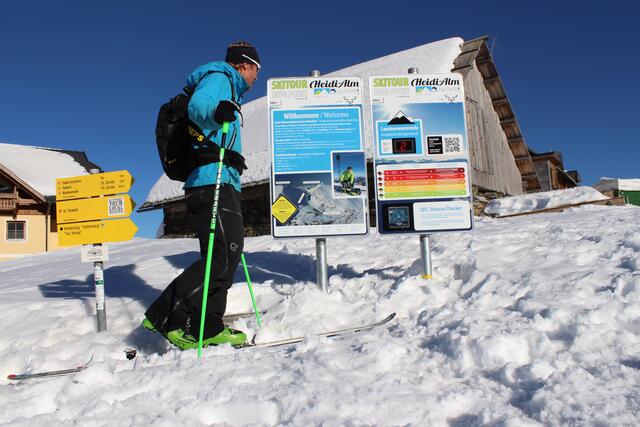 Skitouren-Lehrpfad auf der Heidi Alm. | Foto: Tine Steinthaler