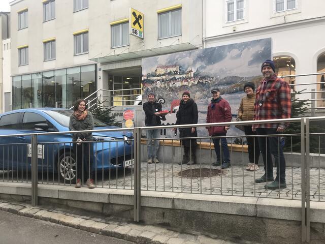 Eva Koch, Obmann Rudi Hebinger, Barbara Löffler, Josef Glas, Marion Mühlbauer und Udo Tschernuter
