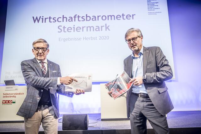 Vorsichtig optimistisch: J. Herk und K.-H. Dernoscheg (r.) | Foto: Fischer