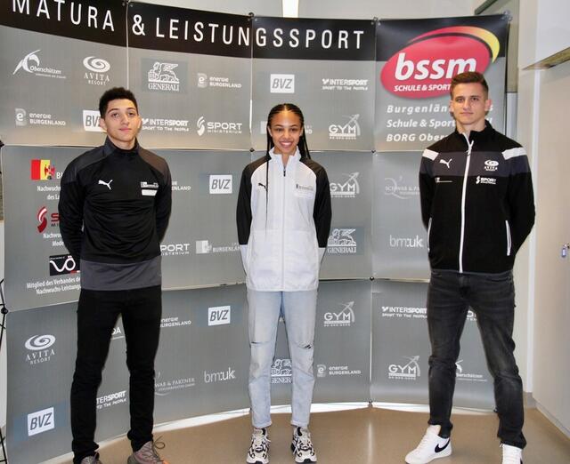 Die Sieger: Magdy Abou Ahmed, Elisabeth Nwankwo und Fabian Wohlmuth | Foto: bssm Oberschützen