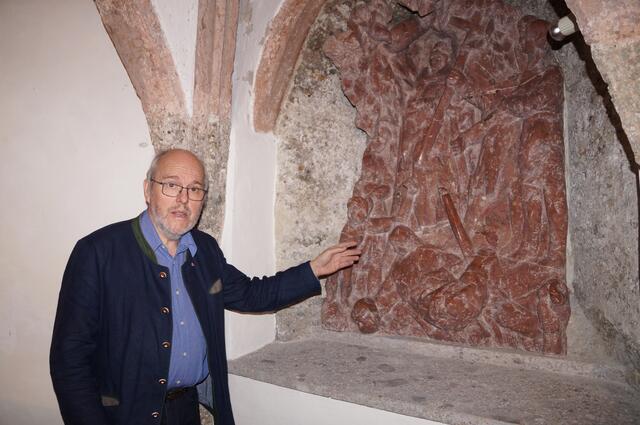 Die Severinkrypta in der Kirche Kuchl. 