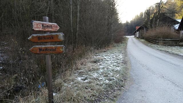 Ausgehend von Ramsau ist es ...