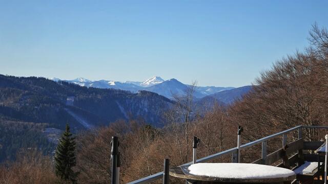 Im Hintergrund mittig der Ötscher, davor der Türnitzer Höger! ...