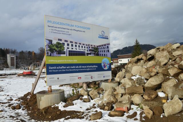 Ein großes Pflegeheim-Projekt wird derzeit im Fohnsdorfer Ortsteil Wasendorf umgesetzt.