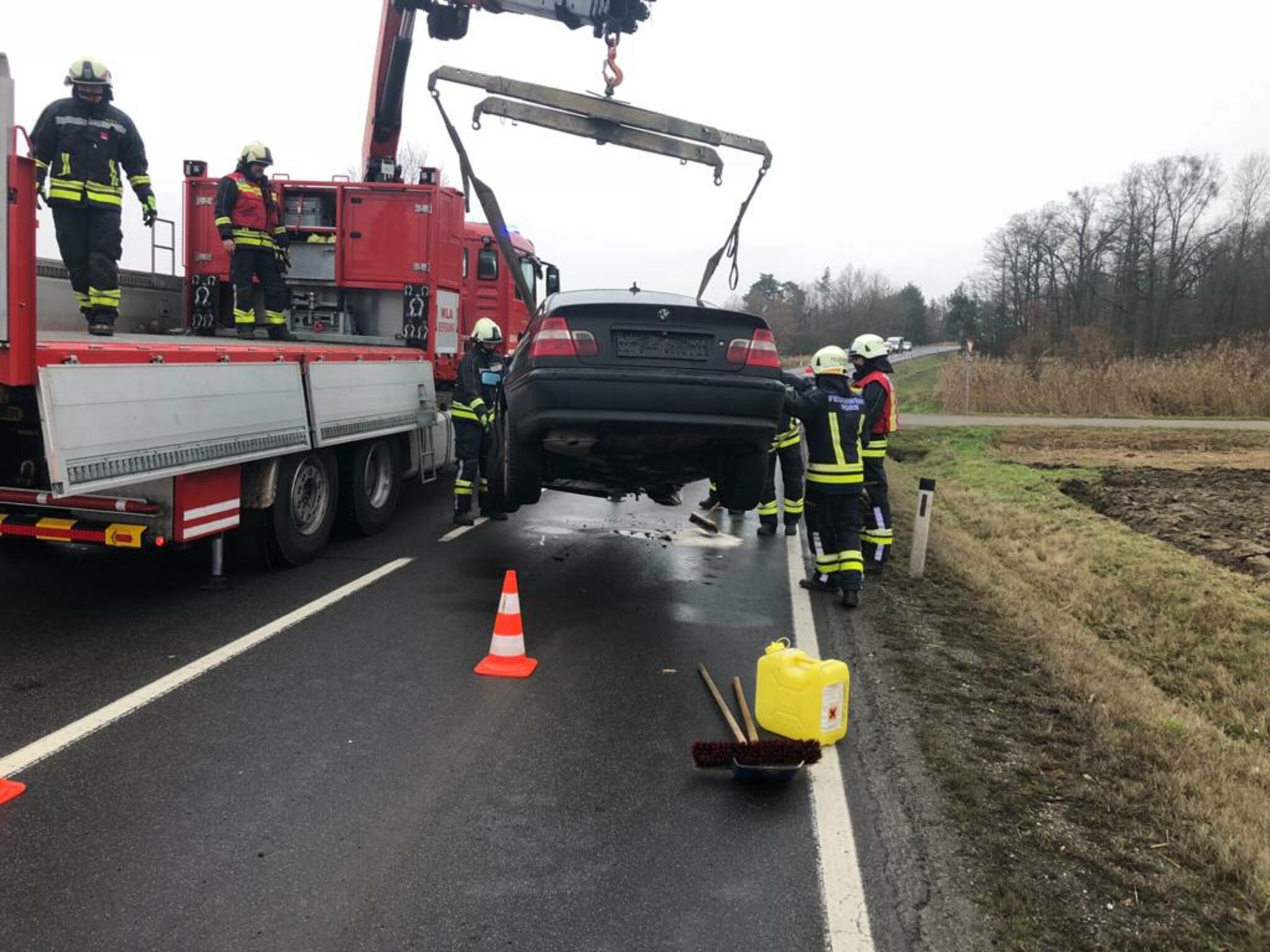 Drei Verletzte bei Unfall Nähe Horn Horn