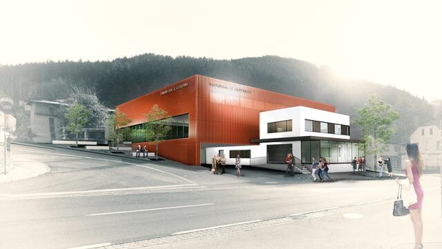 So soll das neue Veranstaltungszentrum in Frantschach-St. Gertraud aussehen. | Foto: Architekt Petschenig ZT GmbH