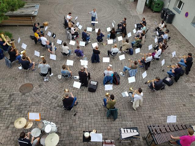 Bei der Probe für das Sommernachtskonzert in Jerzens. | Foto: Stadtmusikkapelle Landeck