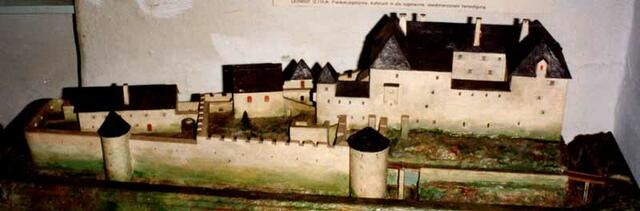 Modell im Burgenmuseum Altkainach.