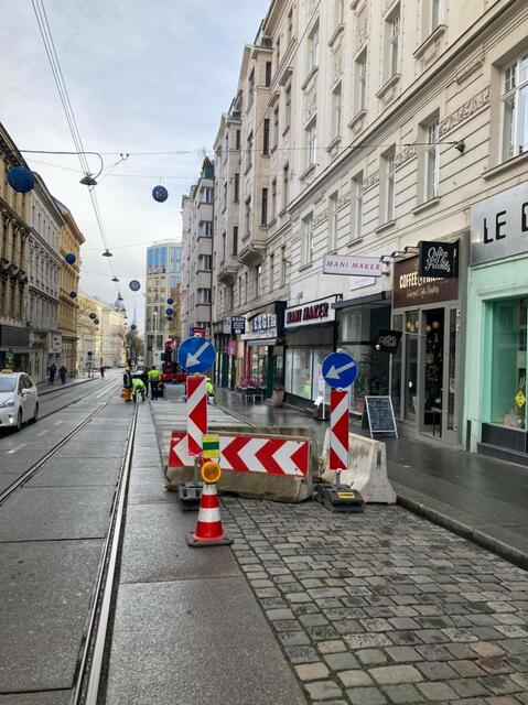 Hier entsteht eine neue Haltestelle der Wiener Linien. | Foto: Gemeinsam sicher in der Josefstadt