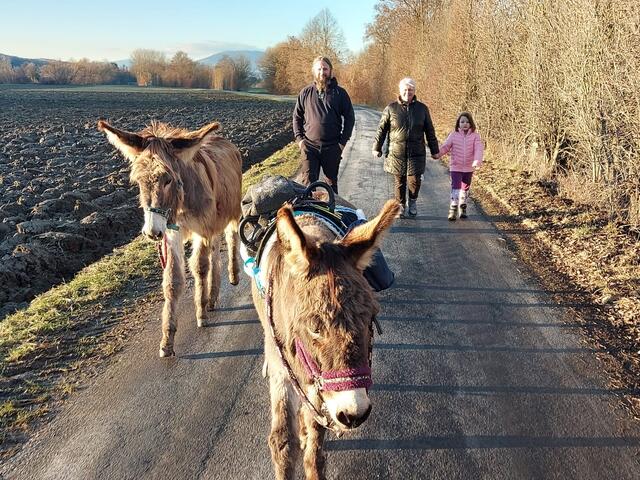 Zwei- und Vierbeiner waren in Großsteinbach am letzten Tag des Jahres für den guten Zweck unterwegs. | Foto: Schindler Mariette