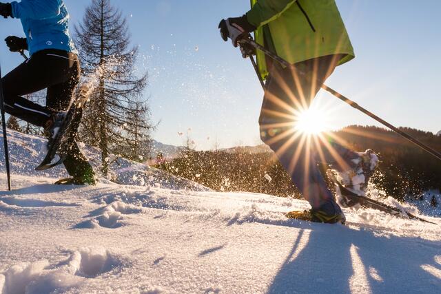 Schneeschuh-Wanderungen sind über den Panorama-Trail oder den romantischen Naggl-Rundwanderweg möglich. | Foto: Stabentheiner
