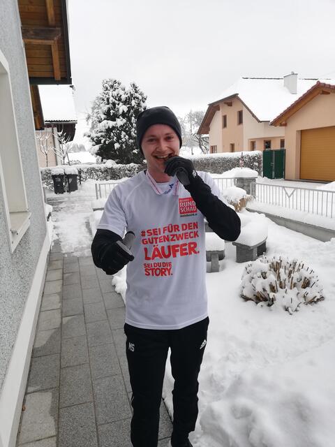 Auch Mathias Scheuringer von der Landjugend St. Agatha ging an den Start.