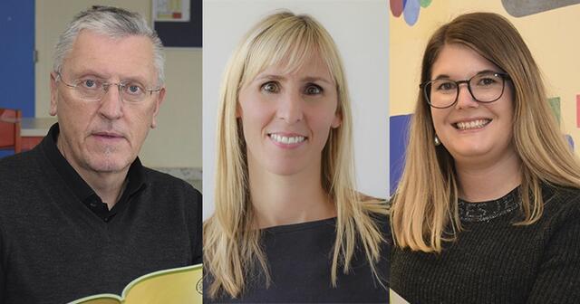 Die Religionslehrer Christian Smolle (BORG Wolfsberg), Jenny Aschmann (HTL Wolfsberg) und Marie-Christine Prevorcic (HAK und HLW Wolfsberg)