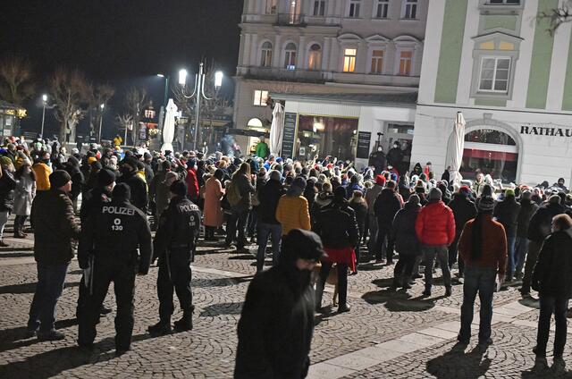 Demo in Gmunden am 11. Jänner | Foto: Wolfgang Spitzbart