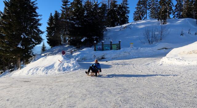 runter bis zum Parkplatz