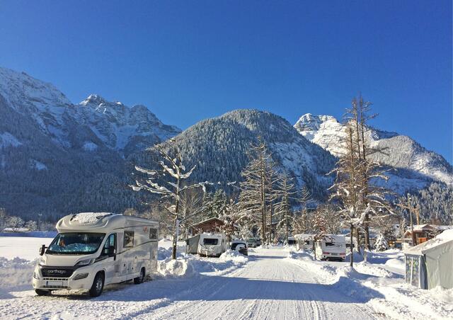 Auch im Winter kann man am Campingplatz in St. Martin übernachten – und muss dabei auf keinen Comfort verzichten.