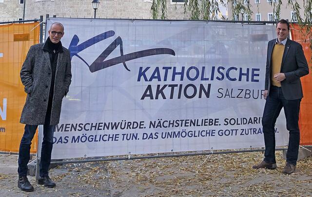 Der Diözesanreferent der Katholischen Männerbewegung (KMB) Andreas Oshowski und KA-Generalsekretär Simon Ebner haben Erfahrung in der freien Wirtschaft und starten ein wöchentliches Impulsangebot.
 | Foto: Erzdiözese Salzburg 