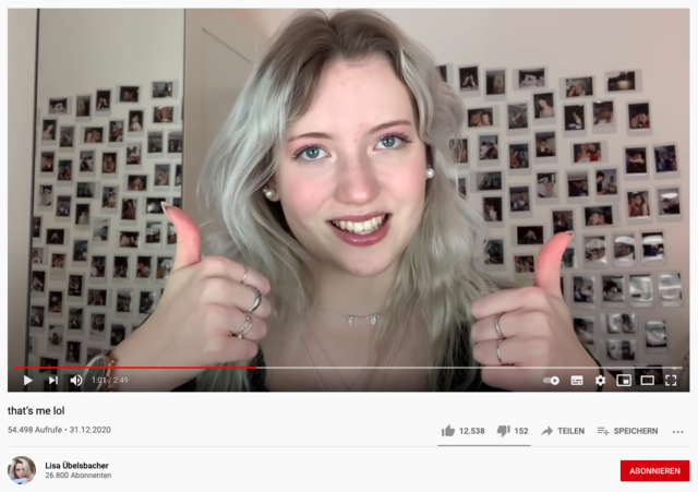 Lisa Übelsbacher ist TikTok-Star, Instagirl und hat seit kurzem einen Vblog auf YouTube. Die Braunauerin ist damit immer auch Hasskommentaren ausgesetzt.