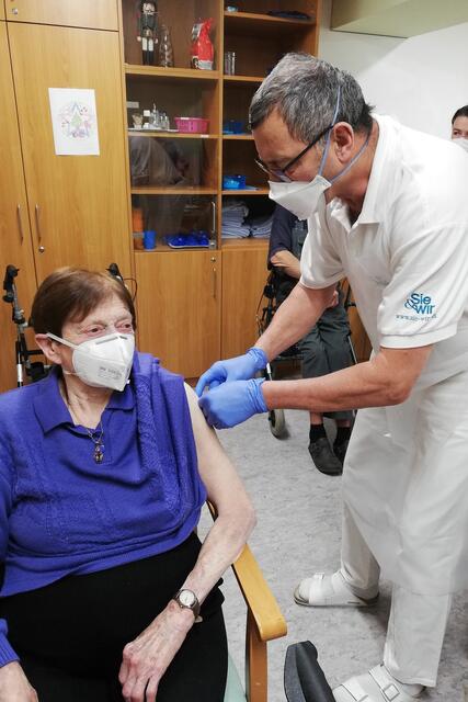 Maria Kalcher war eine von insgesamt 65 SeneCura-Bewohnern, die sich gegen Covid19 impfen ließen.