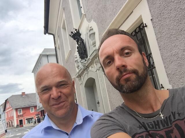Geschäftsstellenleiter Hans Michael Jahnel und Redaktionsleiter Peter J. Wieland.