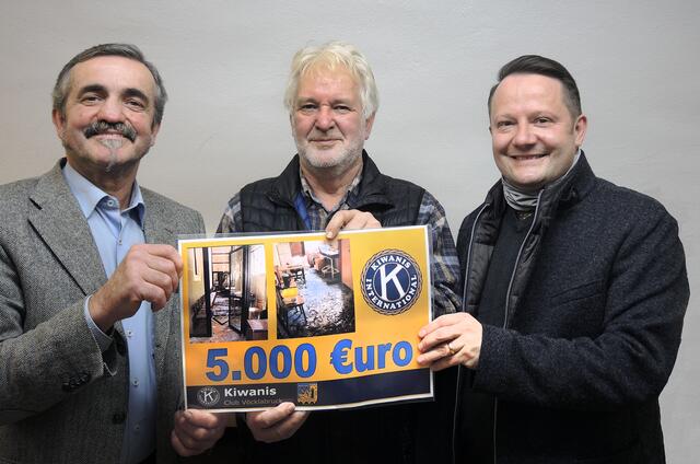 Leo Steinbichler, Wolfgang Hochreiter und Roman Huemer Erber (v.l.). | Foto: Kiwanis