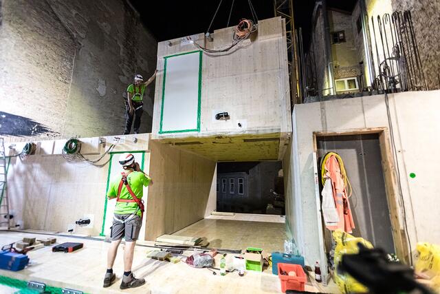 Pro Nacht konnte ein Stockwerk fertig gestellt werden | Foto: DPM