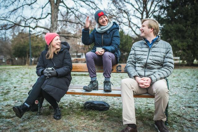 Lena Köhler, Birgit Hebein und Peter Kristöfel. | Foto: Christopher Glanzl