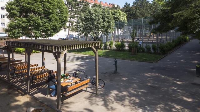 Die Pergola wird begrünt und ein Wasserspiel errichtet: Der Lichtentaler Park wird heuer aufgewertet.