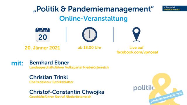 Du kannst deine Fragen per Mail oder auf Social Media stellen und erhältst während der Live-Diskussion Antworten von den Experten.  | Foto: VP NÖ 