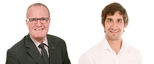 SPÖ-Duo (von links): Vizebürgermeister und Stadtrat Christian Gratzl, Fraktionsobmann Julian Payrleitner.