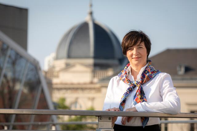 Claudia von der Linden, Vizerektorin für Digitalisierung und Change Management an der TU Graz begrüßt den Relaunch von iMoox.