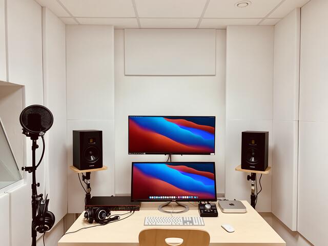Das neue Tonstudio bietet alle Möglichkeiten.