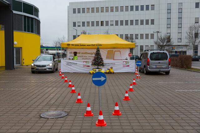 Vignetten-Drive in: Service beim ÖAMTC Klosterneuburg am 29./30. Jänner 2021.