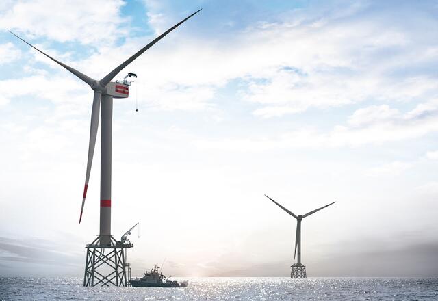 Palfinger wird Kräne für großen Off-Shore Windpark in der Normandie liefern.
