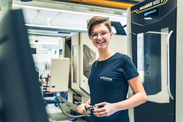 Melanie Wallner (17) ist Lehrling (Metalltechnik, Hauptmodul: Werkzeugbauttechnik) im zweiten Lehrjahr.