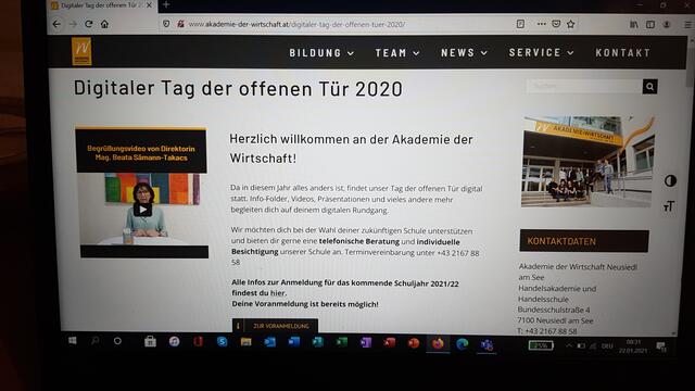 Digitaler Tag der offenen Tür auf der Homepage: www.akademie-der-wirtschaft.at