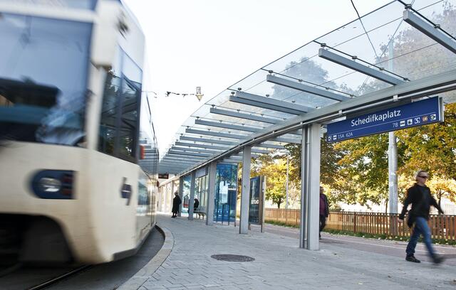 Achtung: Zwischen 30. Jänner und 7. Februar wird die Badner Bahn Richtung Innenstadt kurz geführt.