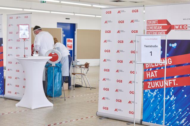 Fünf Teststraßen werden im Bezirk Melk aufgebaut.