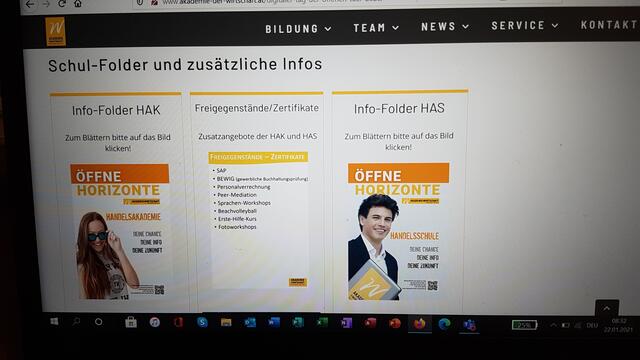 Zusätzliche Infos erhalten Sie im Zuge der virtuellen INFO-FRAGE-Stunde via Microsoft-Teams am Montag 1. Februar 2021, um 18:00 Uhr