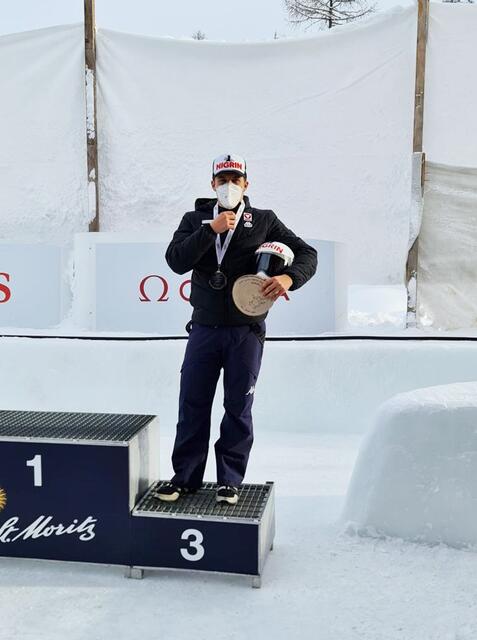 Samuel Maier holte bei der Junioren-WM in St. Moritz die Bronzemedaille. | Foto: ÖBSV