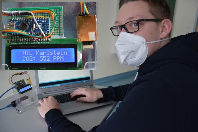 Ben Maier, Schüler der 4E (Fachschule für Mechatronik).