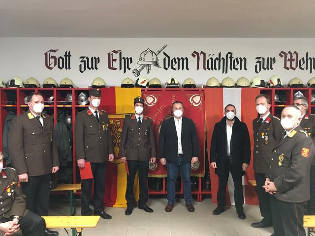 Die Feuerwehr Burg wählte ihren Kommandanten und Kommandantstellvertreter.