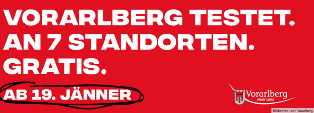 16.572 Personen bereits freiwillig getestet | Foto: Land Vorarlberg