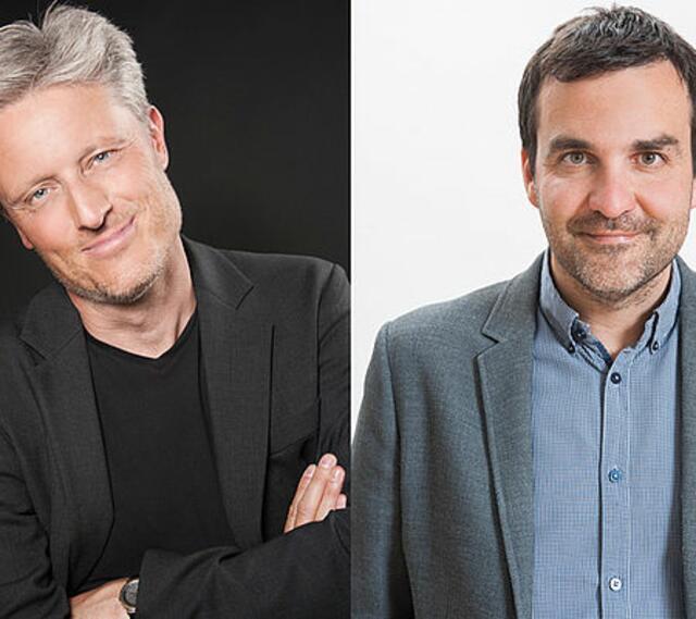 Kabarettist Florian Scheuba und Investigativ-Journalist Florian Klenk im launigen Polit-Gespräch. | Foto: Scheuba