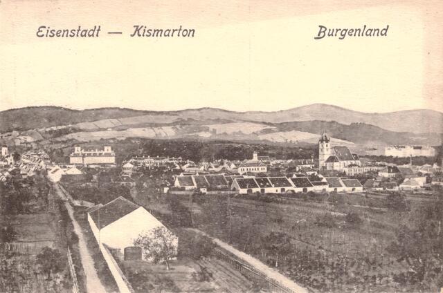 Die Karte, die die Mattersburger in Eisenstadt zeigt, entstand vermutlich vor 1920, verschickt wurde sie 1922.