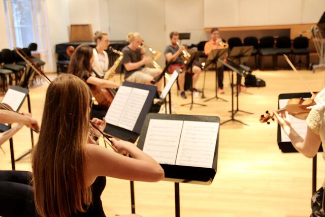 Mit einem ganzen Orchester wurden die kurzen Liedbeiträge der Kinder zu einem einzigen großen Musikstück. | Foto: Your Smile