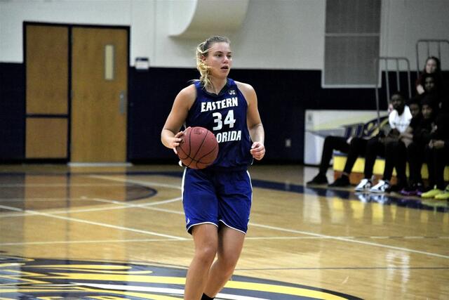Traumstart in die neue NJCAA-Saison: Anja Knoflach wird mit 19 Punkten zum "Player of the Game". | Foto: Ernst Weiss